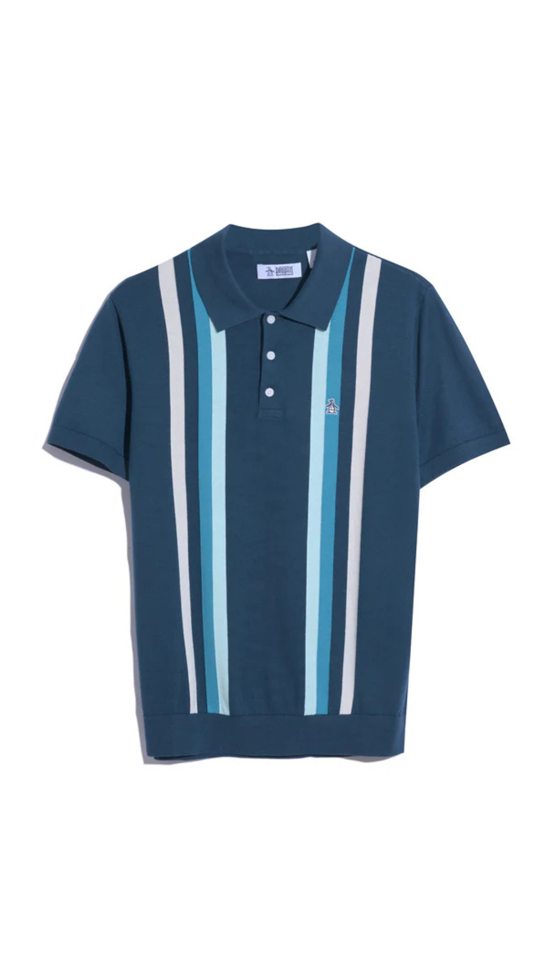S/S VERTICAL STRIPE SWEATER POLO