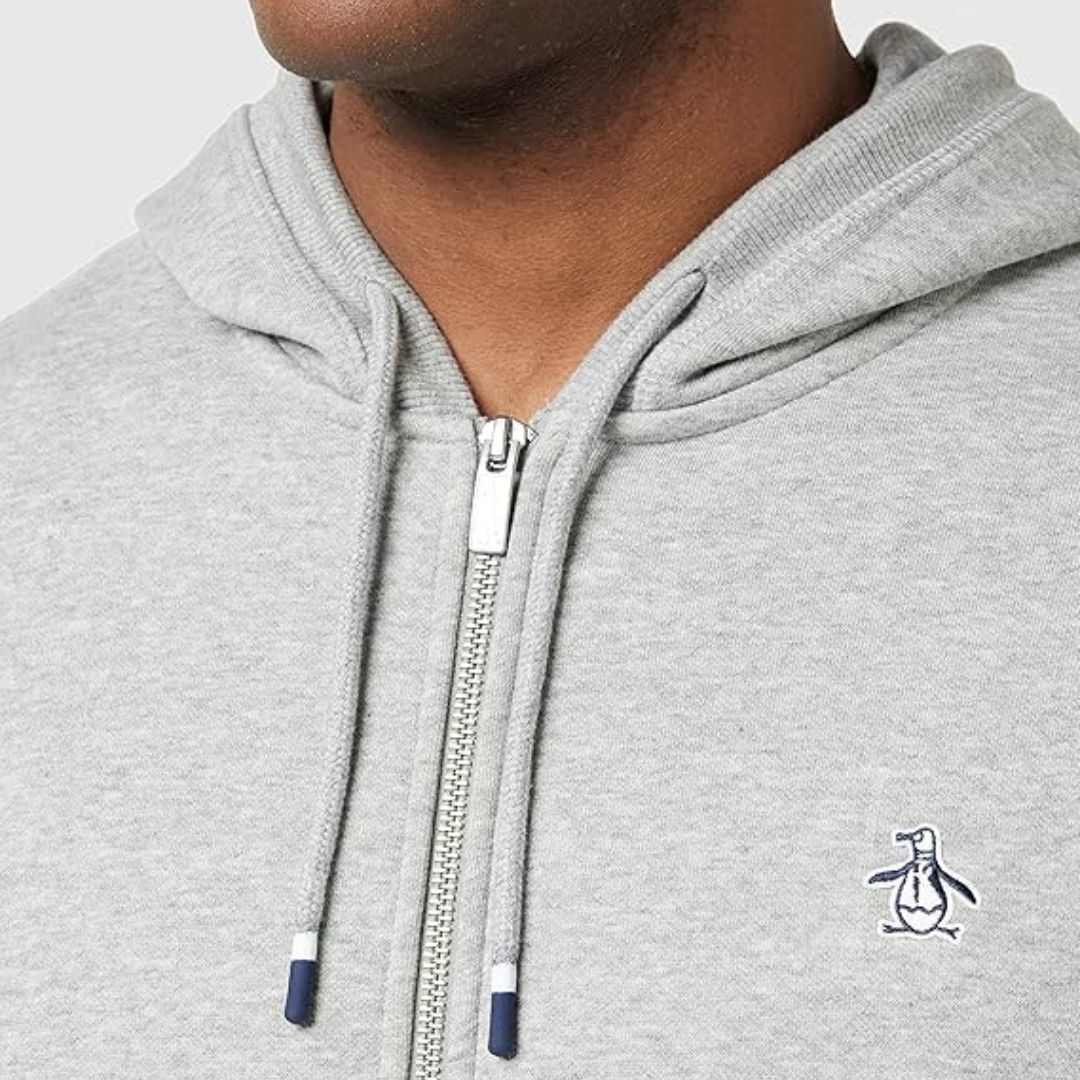 ZIP THRU STICKER PETE HOODED SWEAT