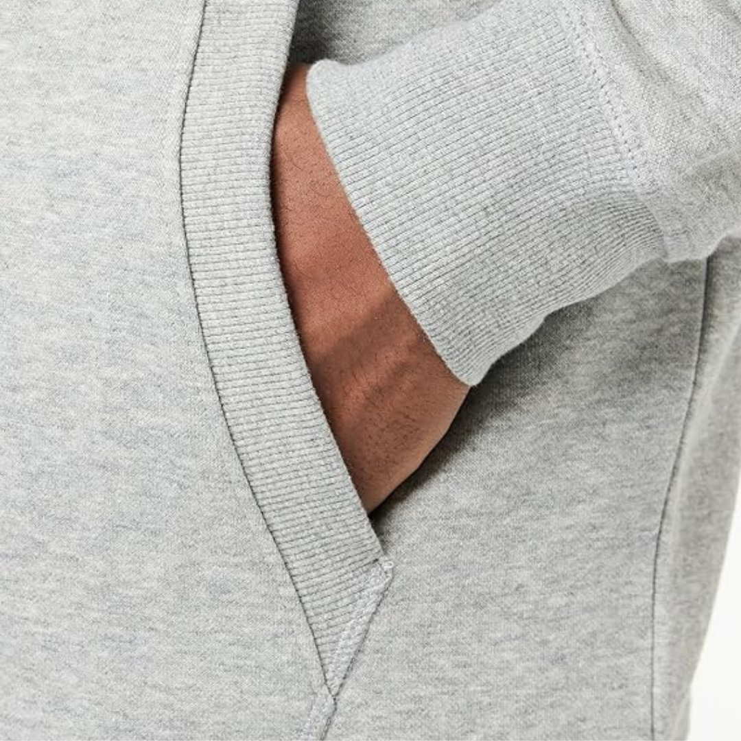 ZIP THRU STICKER PETE HOODED SWEAT