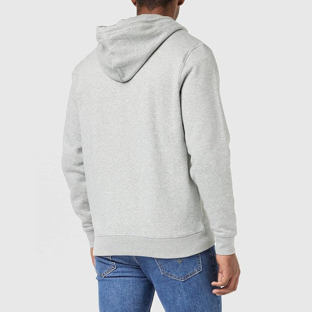 ZIP THRU STICKER PETE HOODED SWEAT