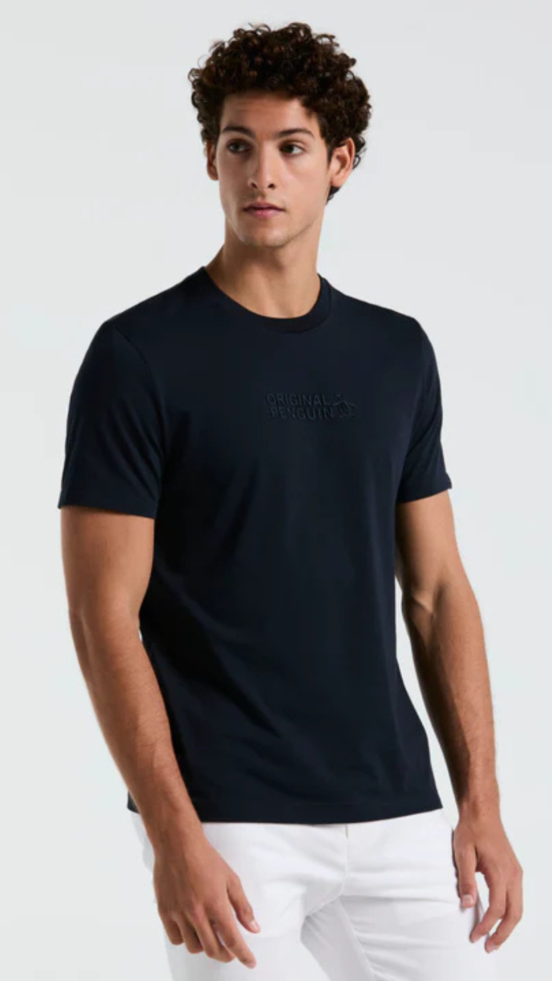 S/S ORIGINAL PENGUIN RUBBER LOGO TEE