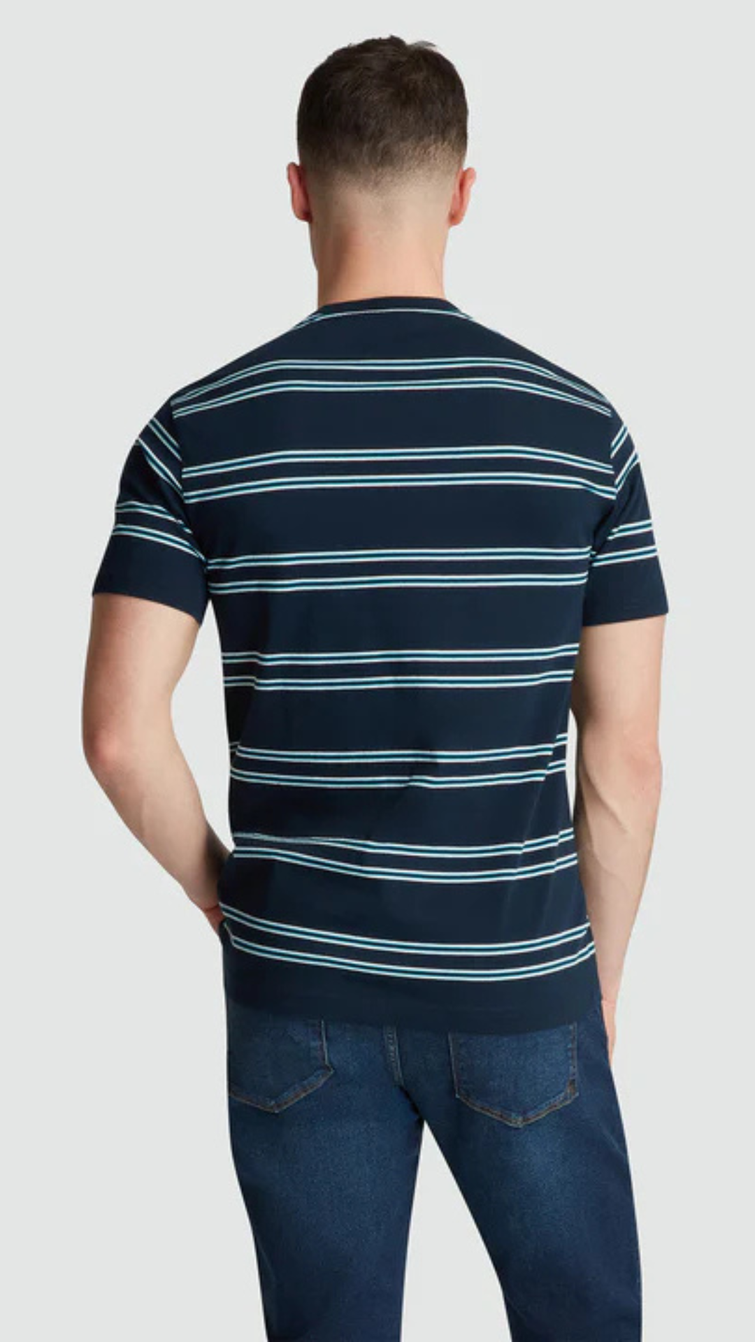 S/S MULTI STRIPE TEE