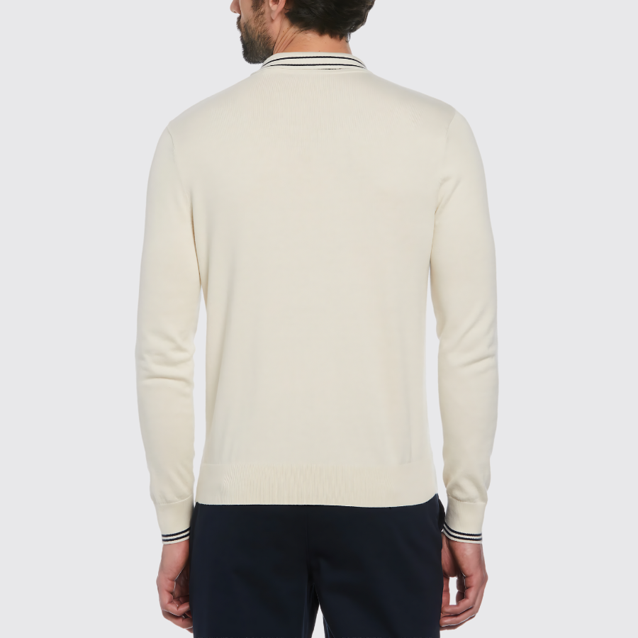 L/S 1/4 ZIP EARL SWEATER POLO