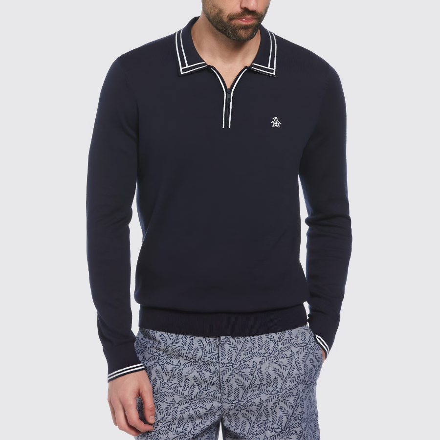 L/S 1/4 ZIP EARL SWEATER POLO