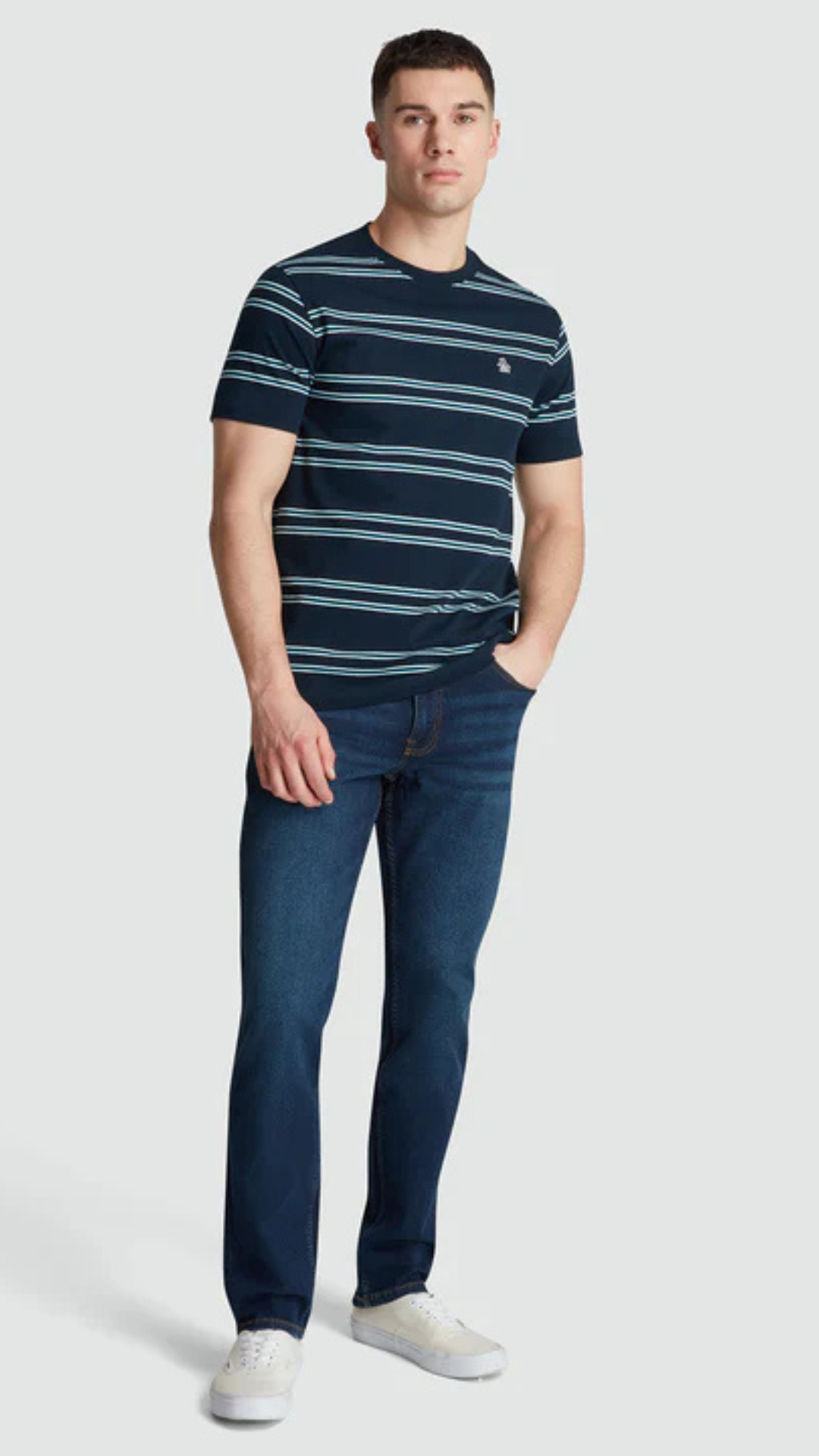 S/S MULTI STRIPE TEE
