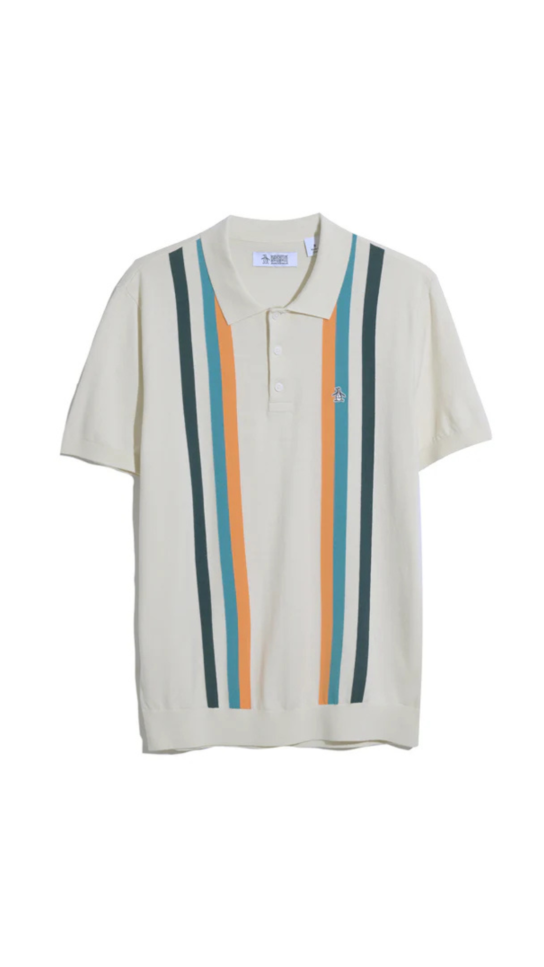 S/S VERTICAL STRIPE SWEATER POLO