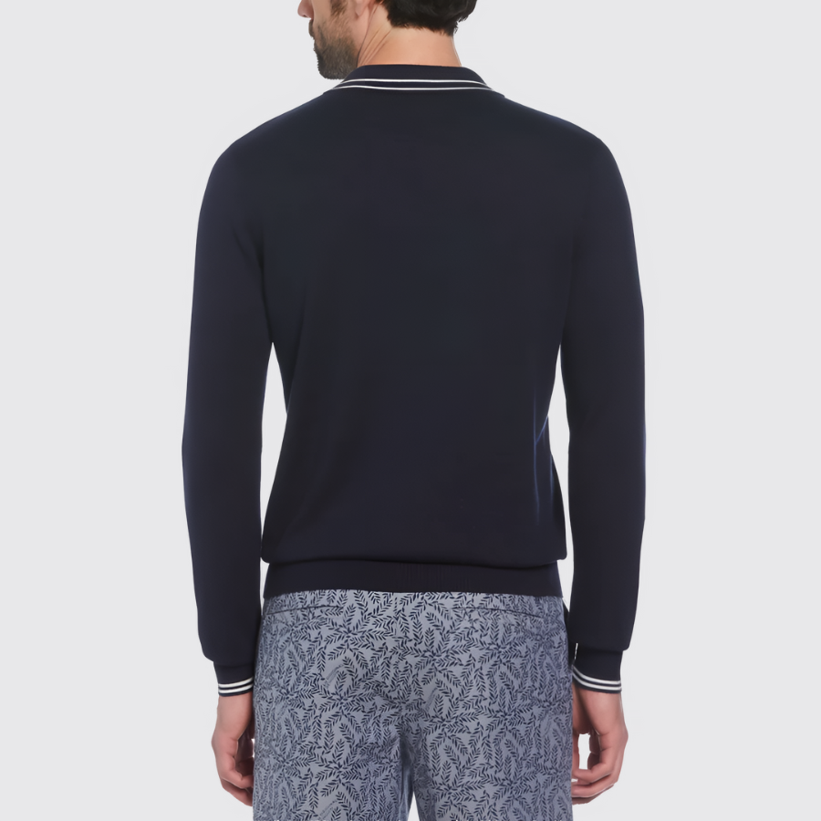 L/S 1/4 ZIP EARL SWEATER POLO
