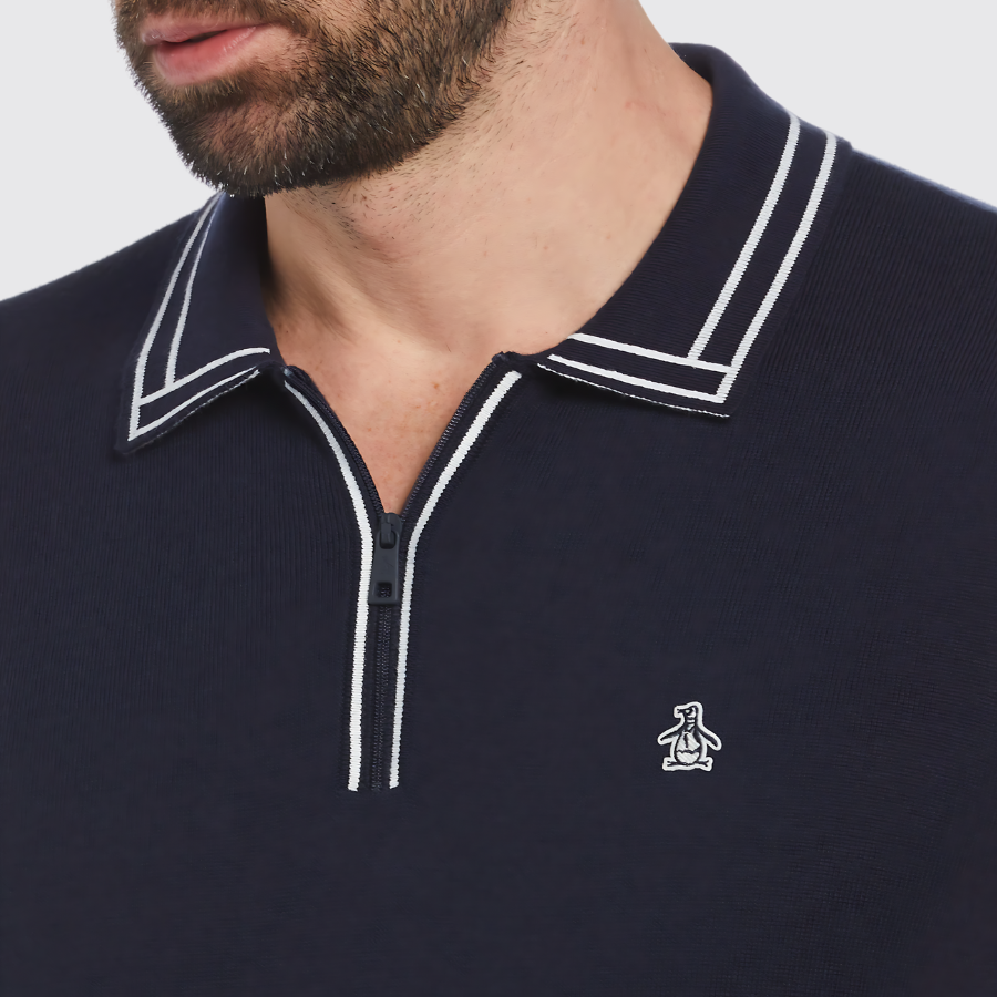 L/S 1/4 ZIP EARL SWEATER POLO