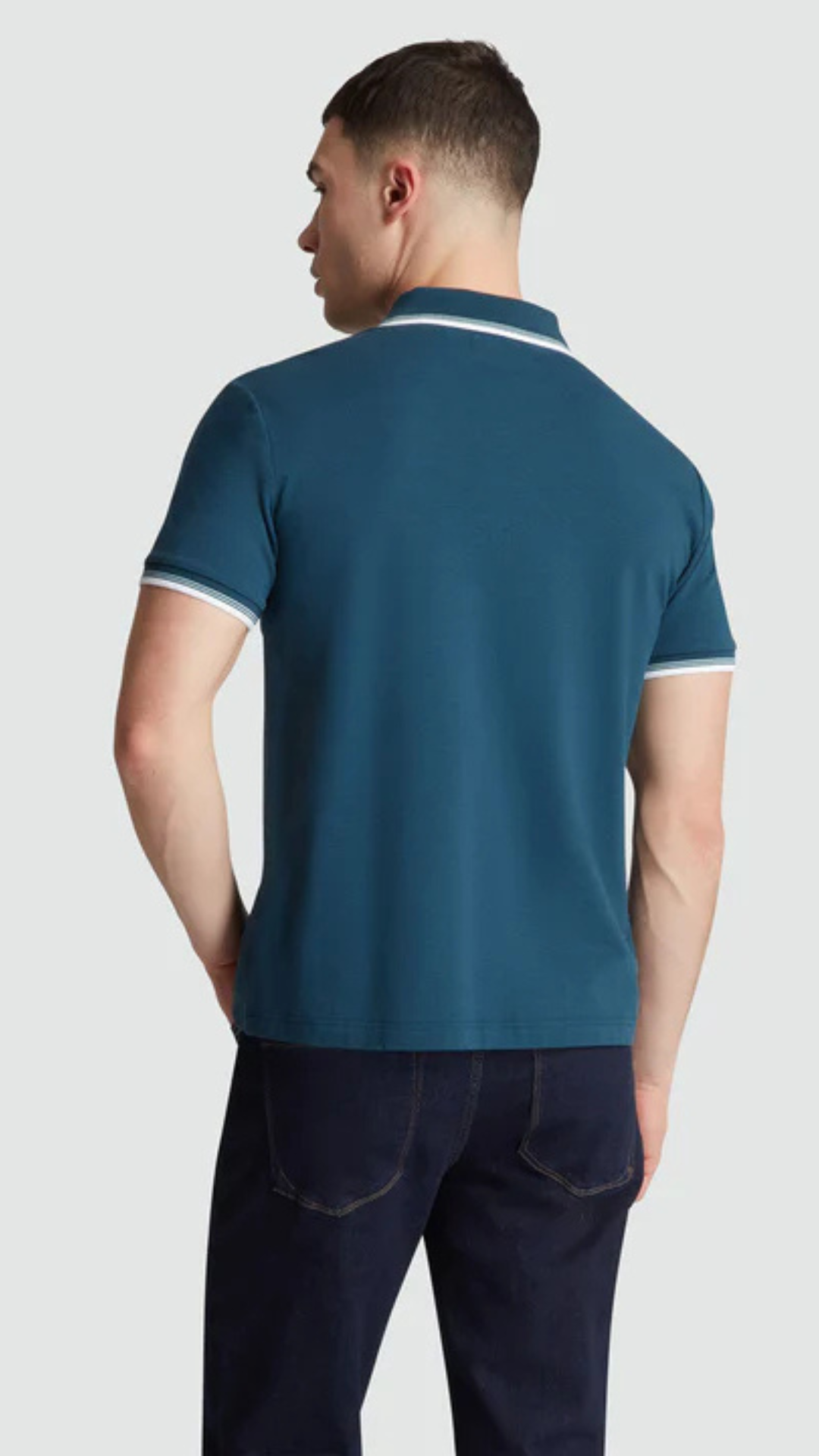 S/S TIPPED STICKER PETE POLO