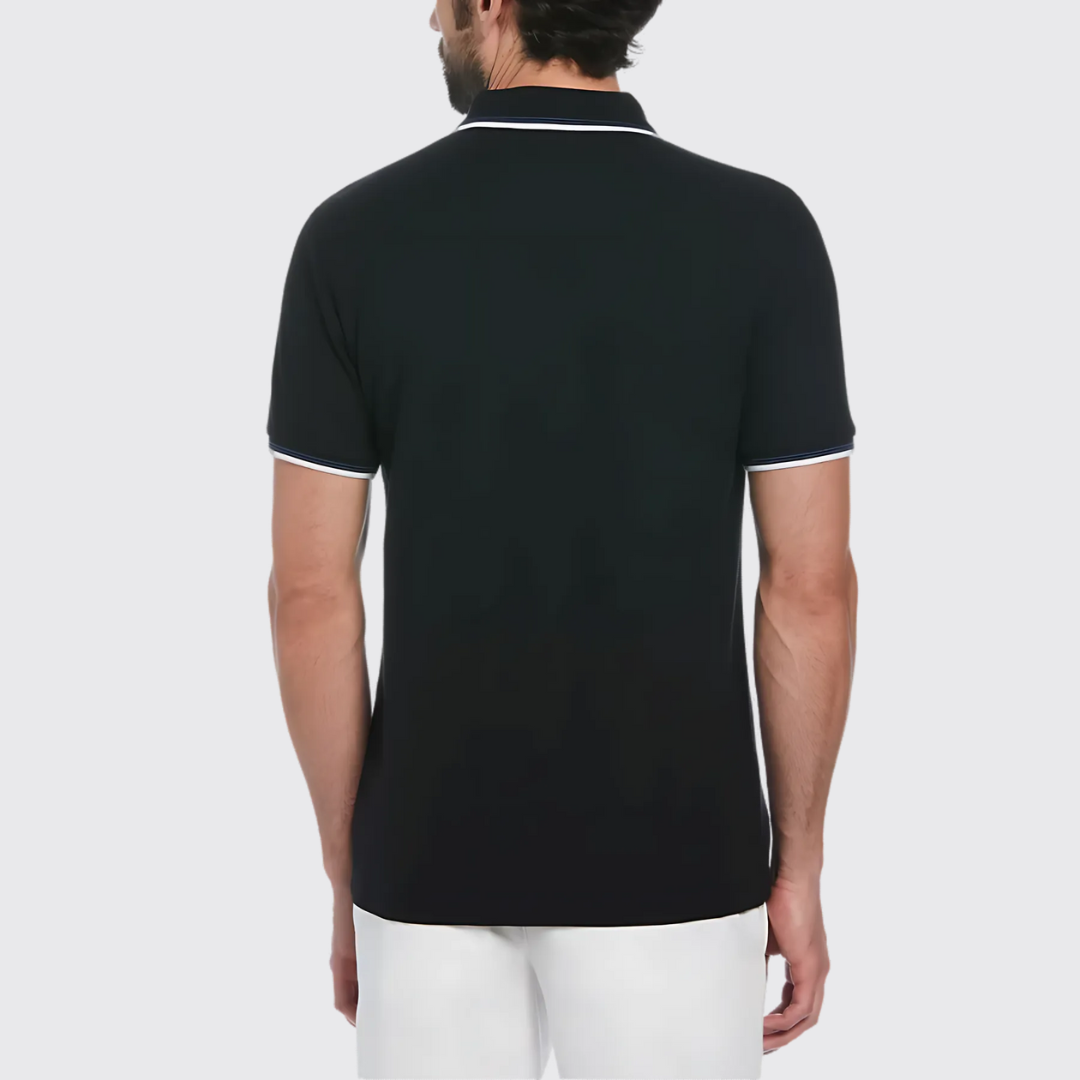 S/S STICKER PETE TIPPED POLO