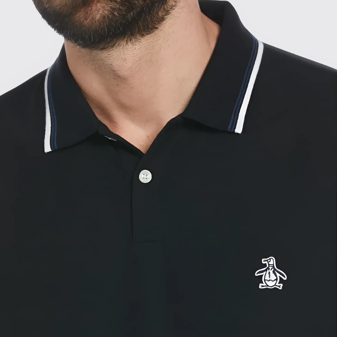 S/S STICKER PETE TIPPED POLO