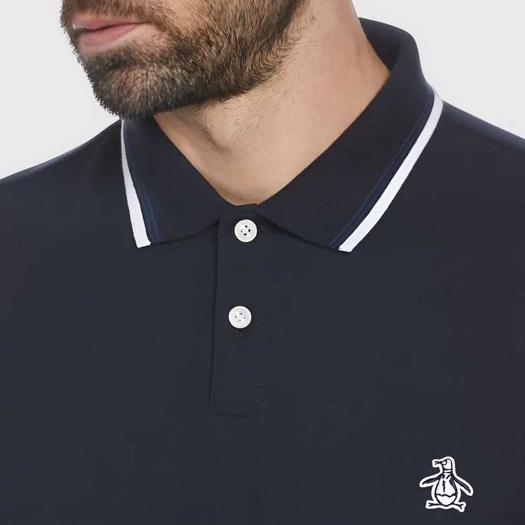 S/S STICKER PETE TIPPED POLO