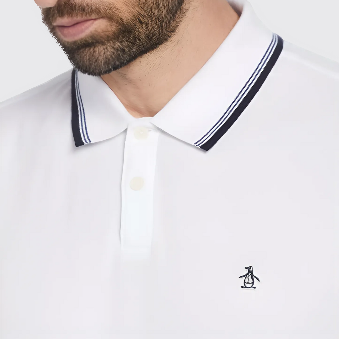 S/S STICKER PETE TIPPED POLO