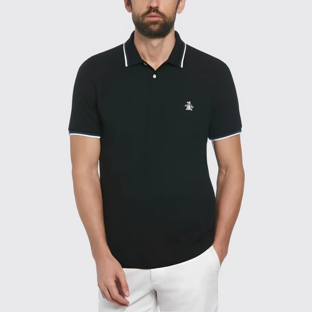S/S STICKER PETE TIPPED POLO