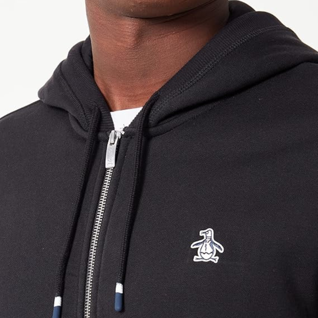 ZIP THRU STICKER PETE HOODED SWEAT