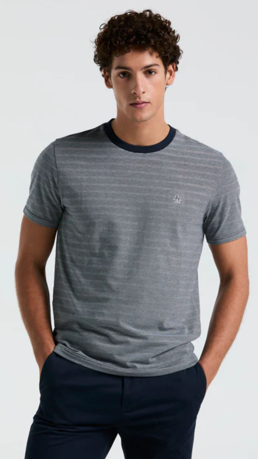 S/S AO JACQUARD STRIPE TEE
