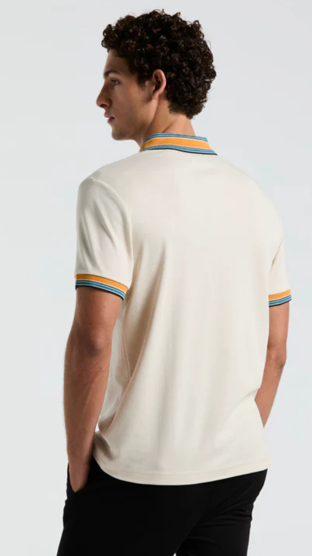 S/S INTERLOCK NOVELTY TIPPED COLLAR POLO