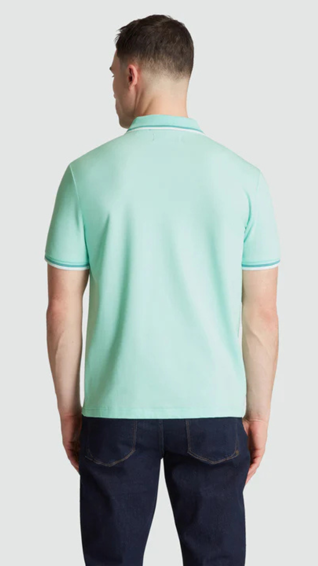 S/S TIPPED STICKER PETE POLO