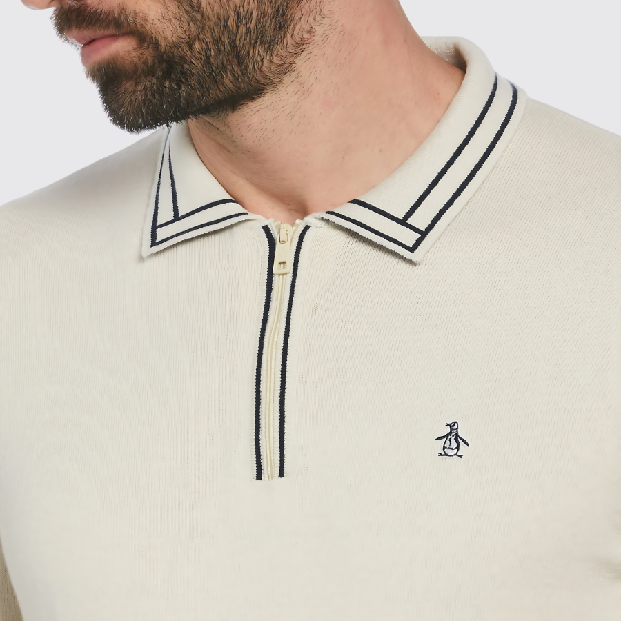 L/S 1/4 ZIP EARL SWEATER POLO