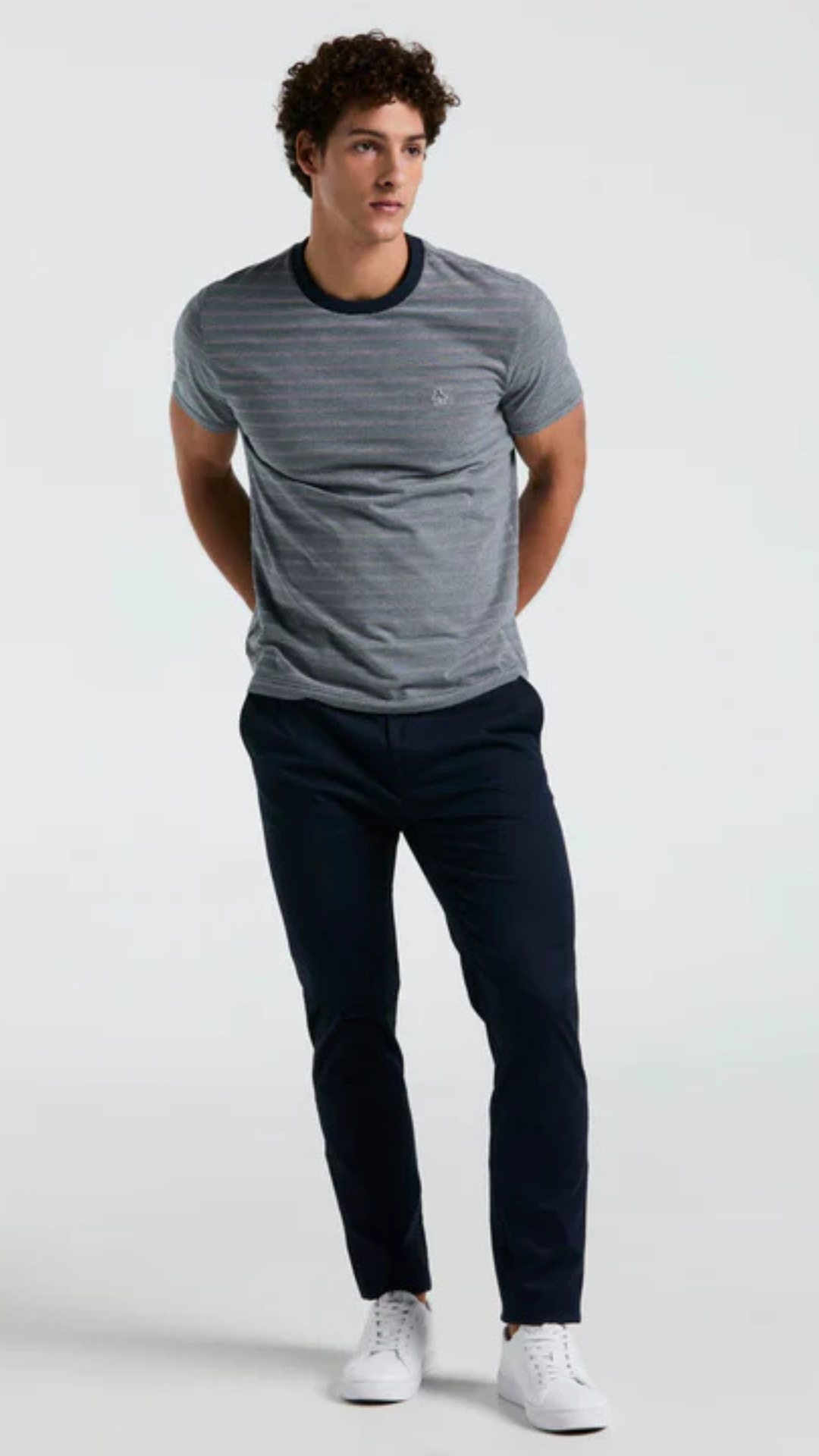 S/S AO JACQUARD STRIPE TEE