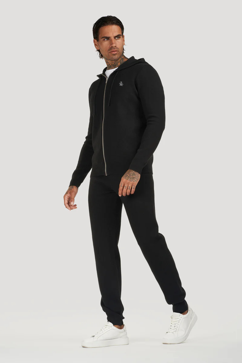 ZIP THRU STICKER PETE HOODED SWEAT