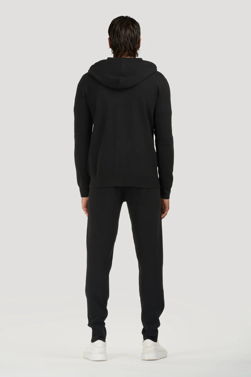 ZIP THRU STICKER PETE HOODED SWEAT
