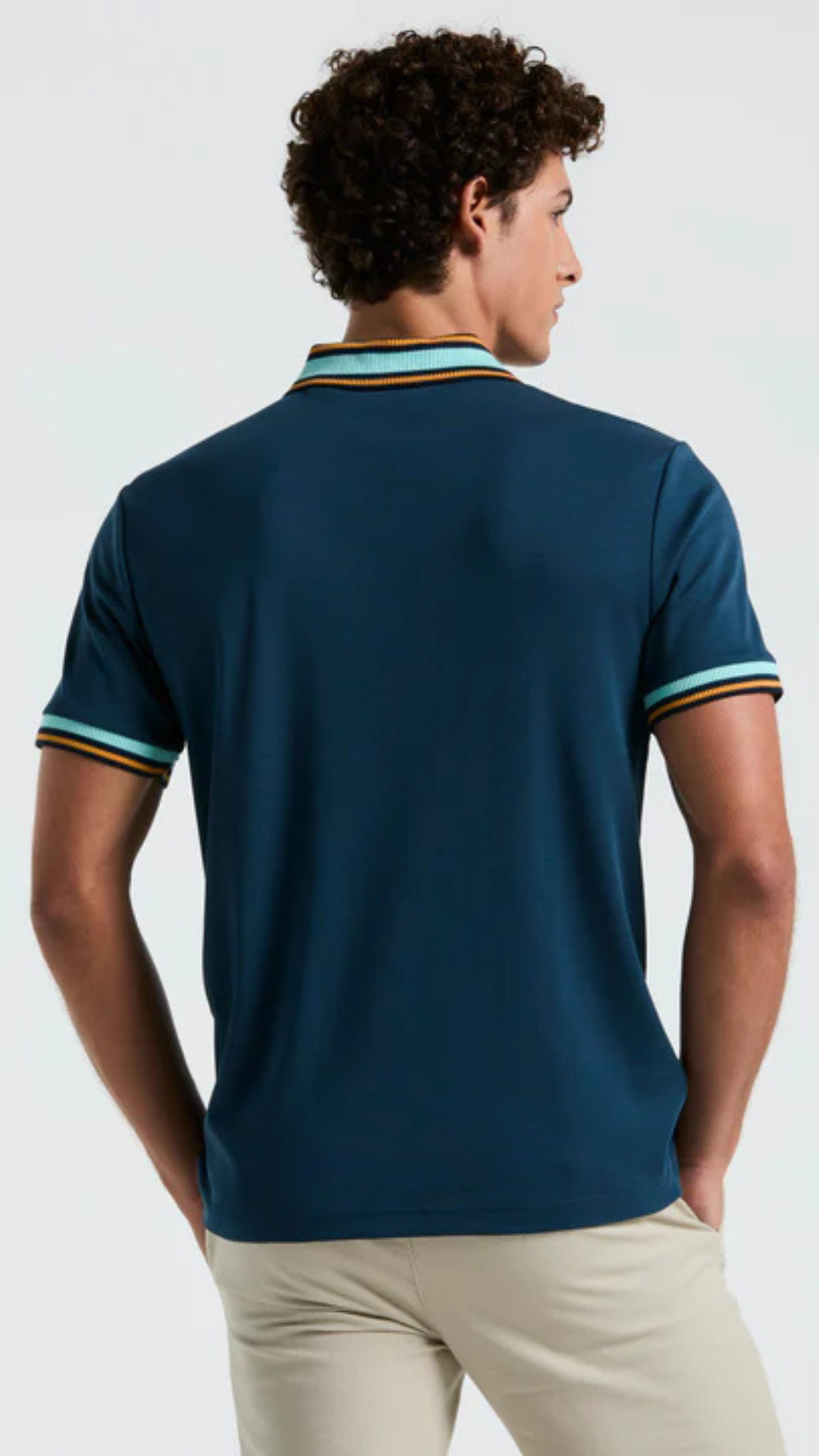 S/S INTERLOCK NOVELTY TIPPED COLLAR POLO