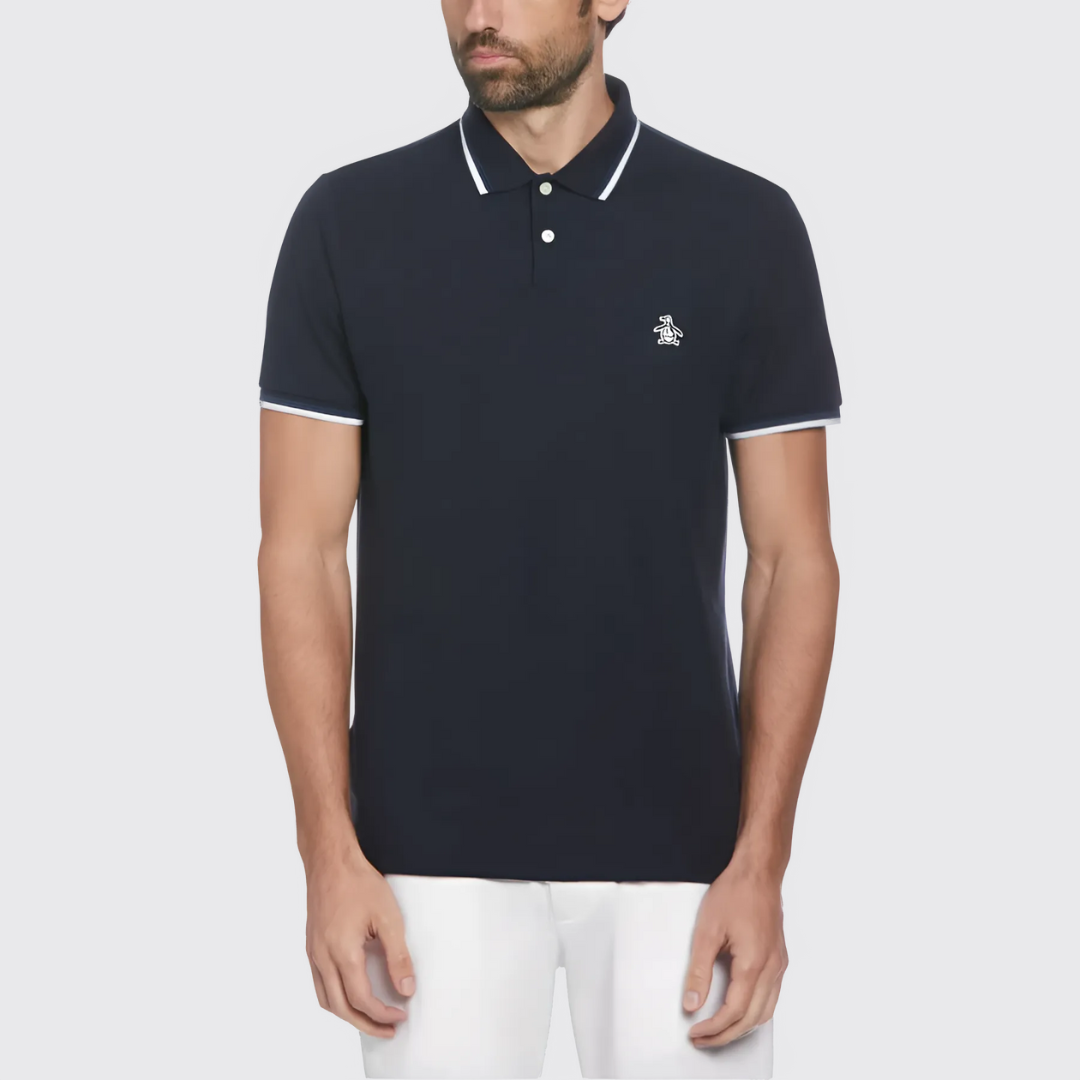 S/S STICKER PETE TIPPED POLO