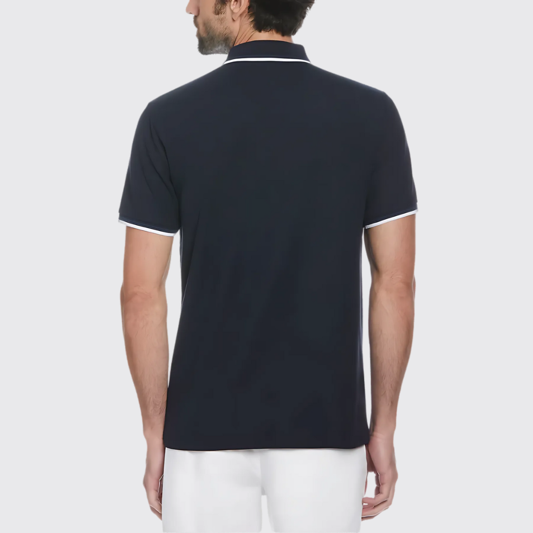 S/S STICKER PETE TIPPED POLO