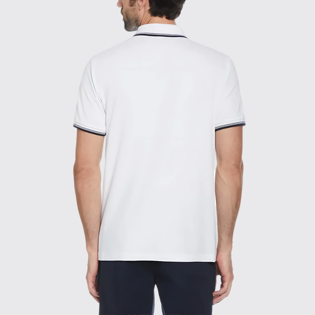 S/S STICKER PETE TIPPED POLO