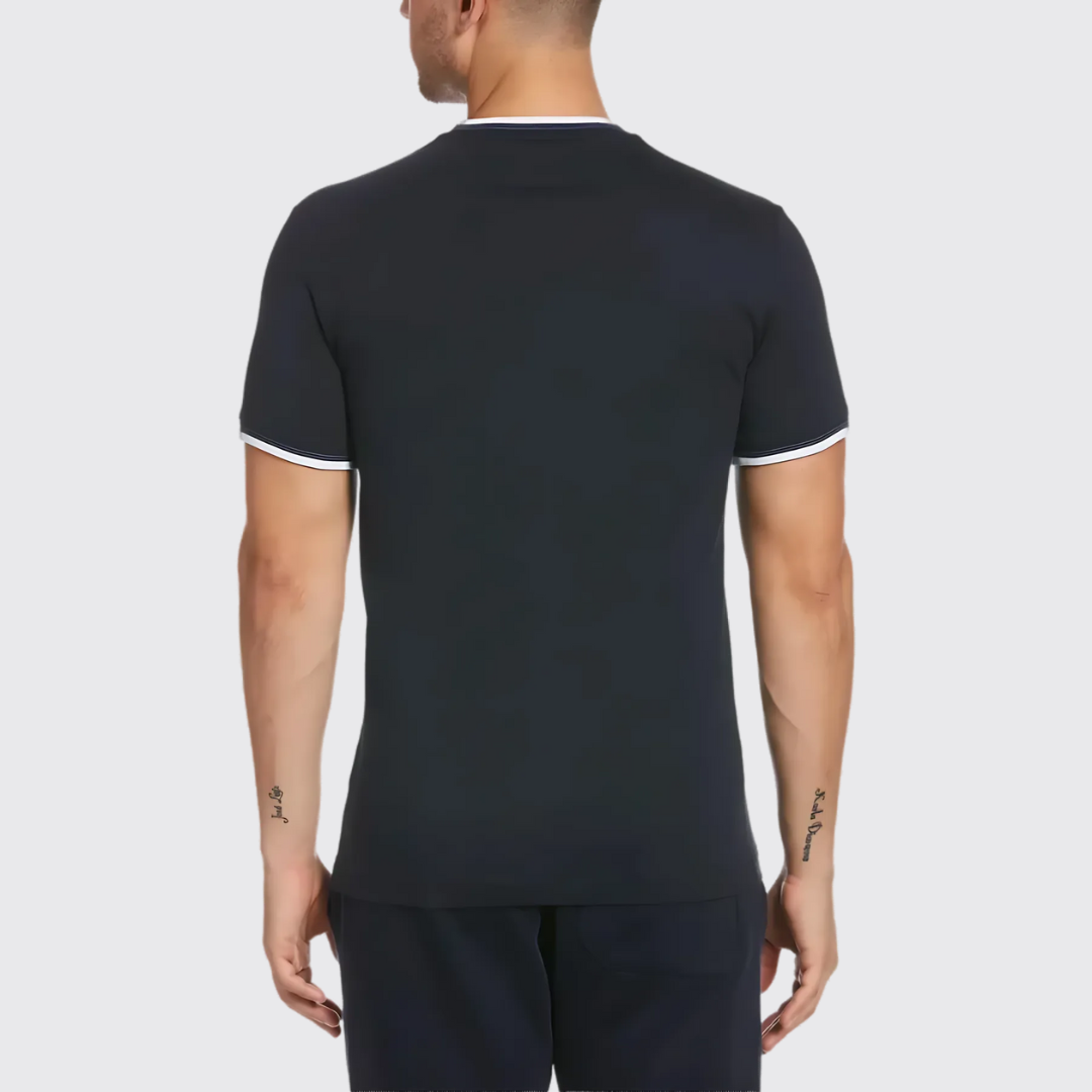 S/S STICKER PETE TIPPED RINGER TEE